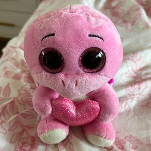 Pink turtle  Plush Toy with Heart